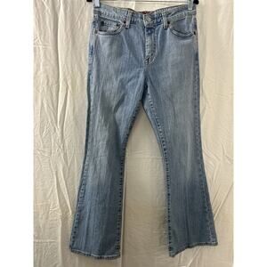 Levis‎ Womens Blue 519 Low Flare Stretch Denim Jean Pants Size 11 JR M
